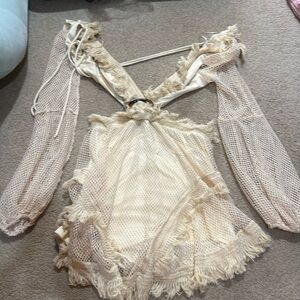 Cream summer mini dress from 12th tribe